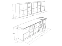 Noémi konyha 260-72,5 méretrajz